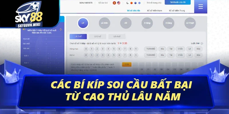 Bí Kíp Soi Cầu Sky88 - Tuyệt Chiêu Thắng Lớn Năm 2025 4 Các bí kíp soi cầu bất bại từ cao thủ lâu năm