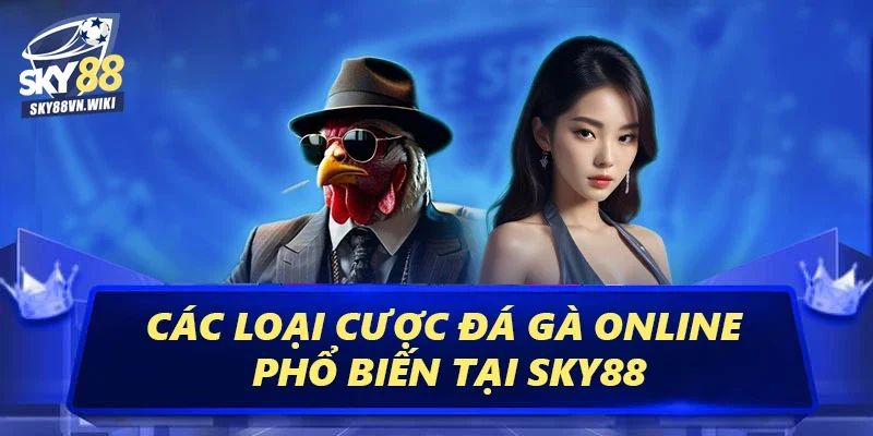 Đá Gà Sky88 Cá Cược Tỷ Lệ Thắng Cao, Rút Tiền Cực Nhanh 2 Các loại cược đá gà online phổ biến tại Sky88