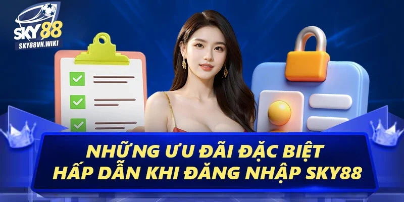 Bật Mí Cách Đăng Nhập Sky88 An Toàn Nhất Cho Người Mới 2 Những ưu đãi đặc biệt hấp dẫn khi đăng nhập Sky88